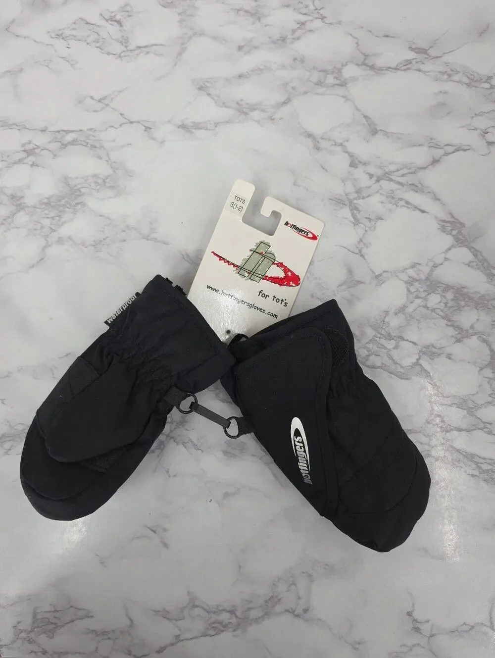 Hotfingers Black Toddler Insulated Mittens Gloves NEW